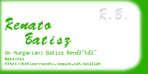 renato batisz business card